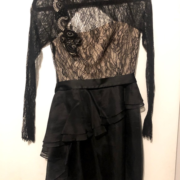 ABS Allen Schwartz size S Black Lace Dress - Picture 1 of 5